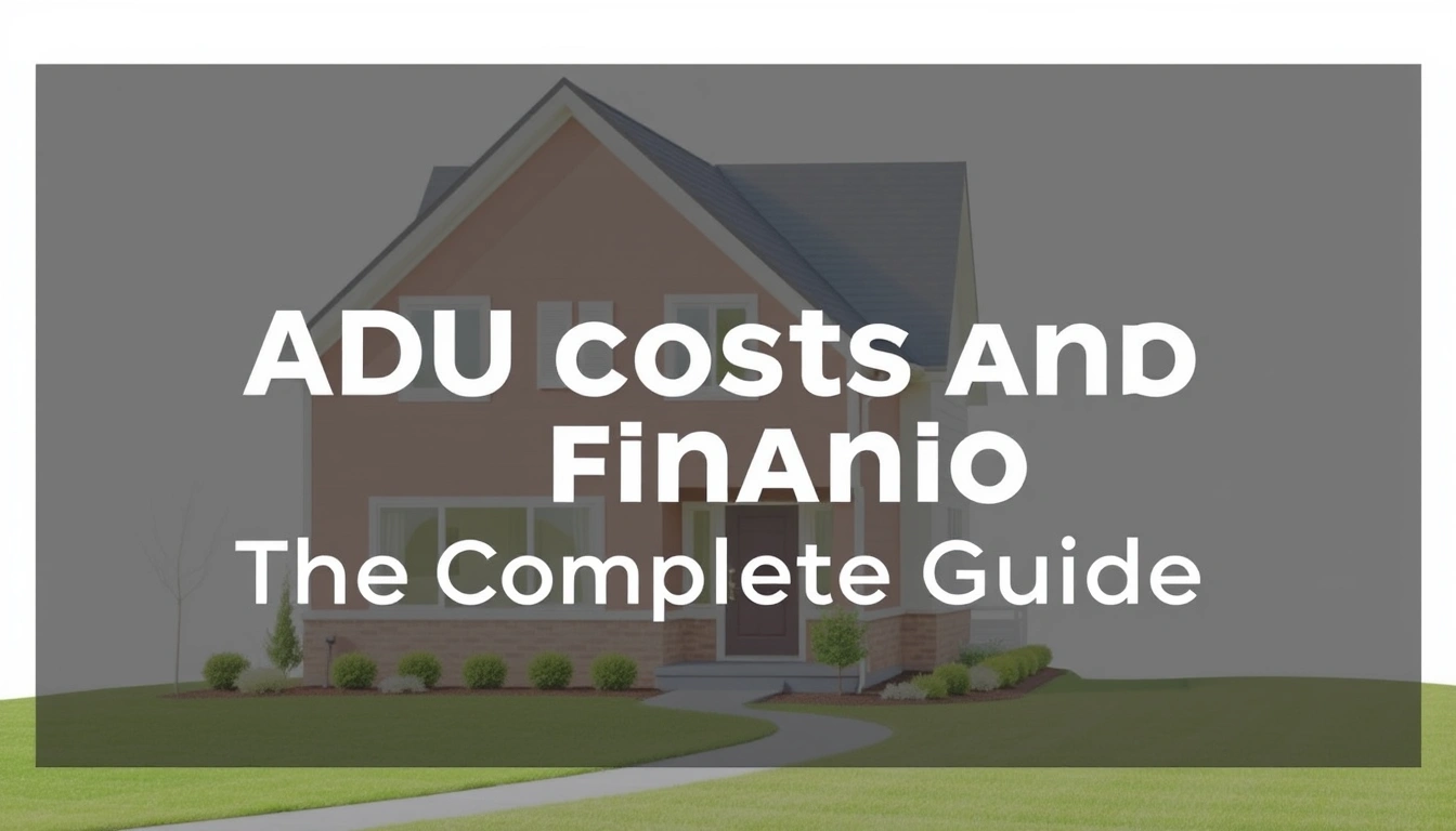 ADU costs and financing — The Complete Guide ADU costs and financing — The Complete Guide