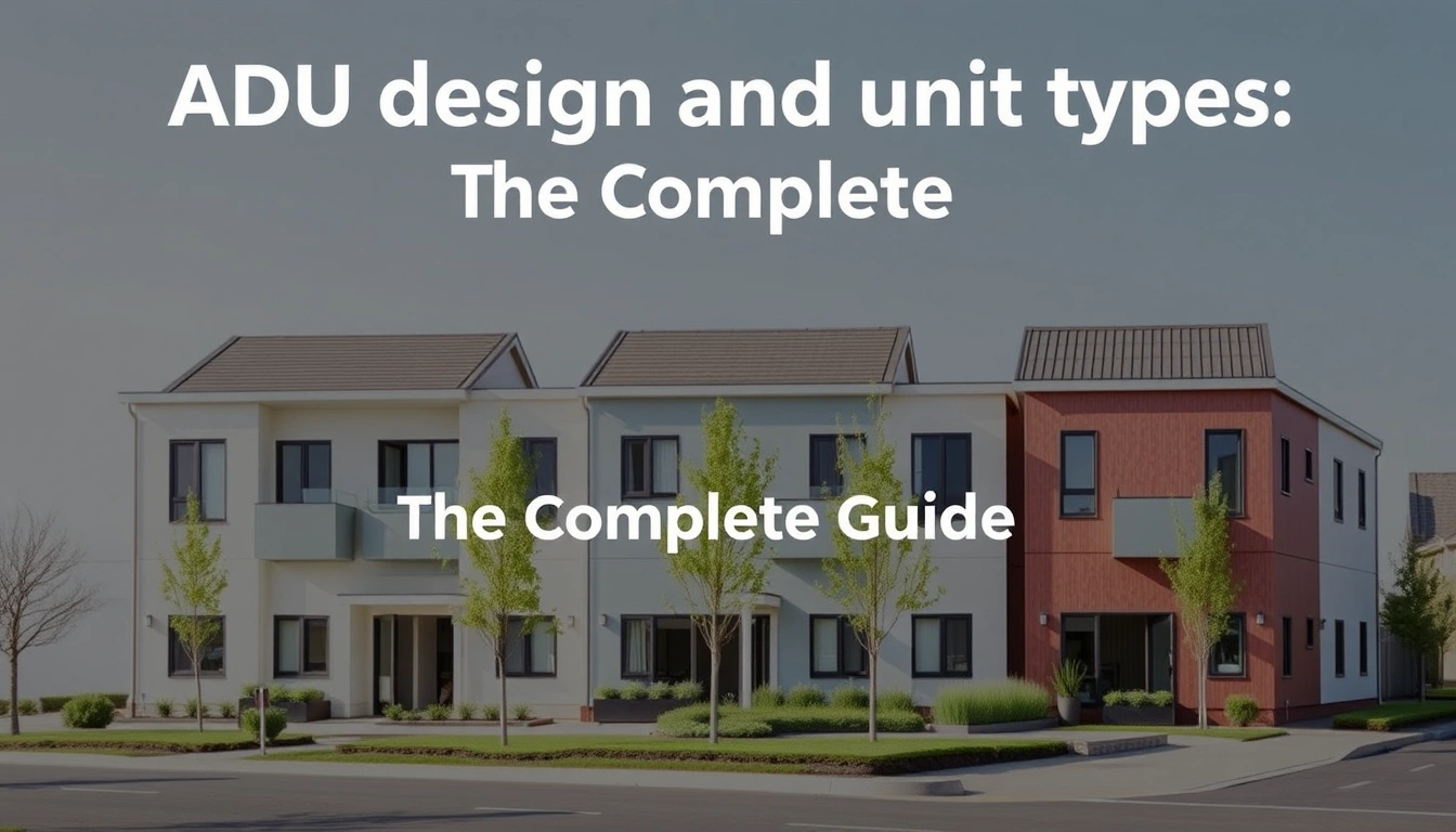 ADU design and unit types — The Complete Guide