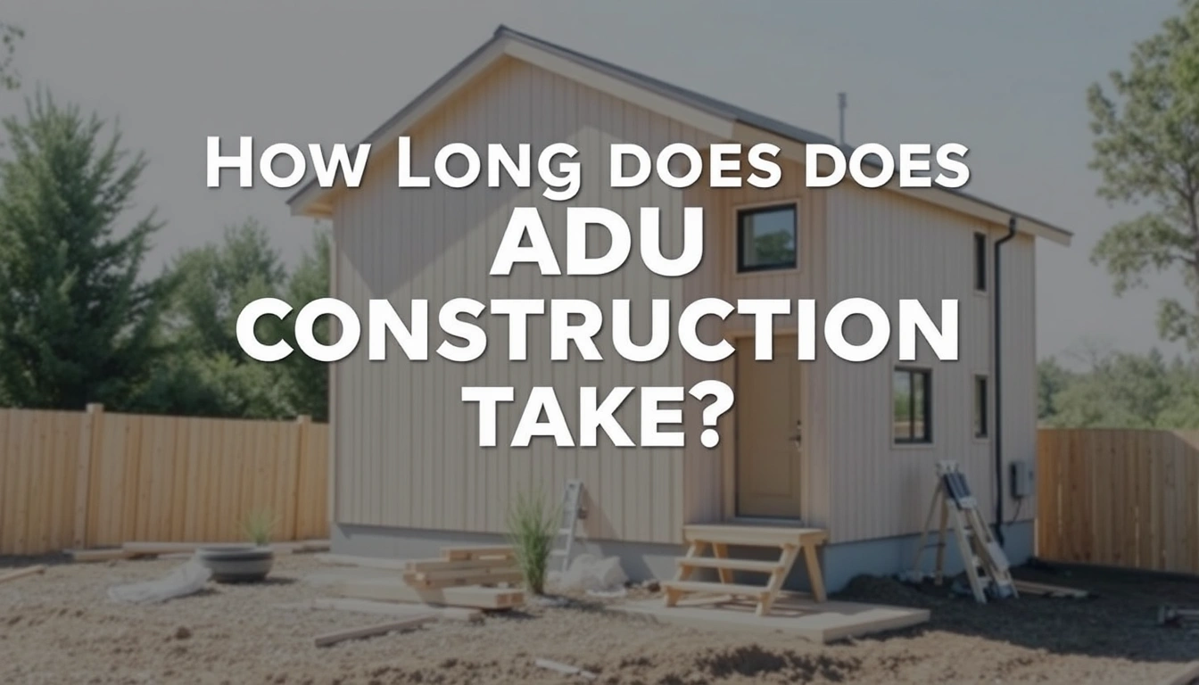 How long does ADU construction take? Typical phases and delays to expect